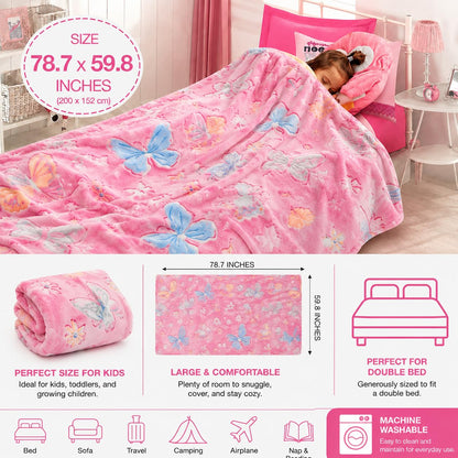 Glow in the Dark Blanket for Kids